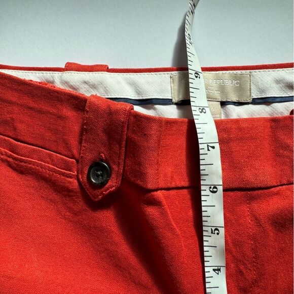 Banana Republic Red Cheer Crop Chino Martin Fit Size 6 - Picture 7 of 10